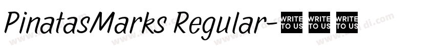 PinatasMarks Regular字体转换